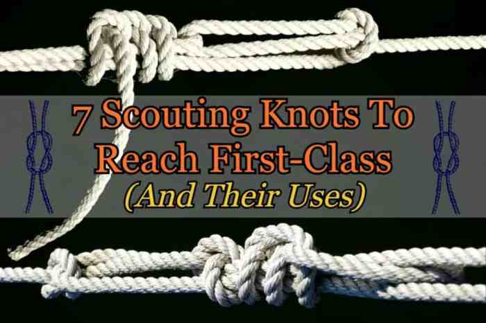 Knot tying workshops for scouts