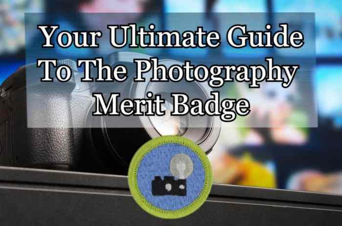 Photography merit badge assignments