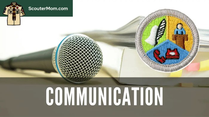 Communication merit badge projects