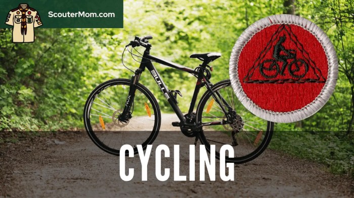Cycling merit badge route plans