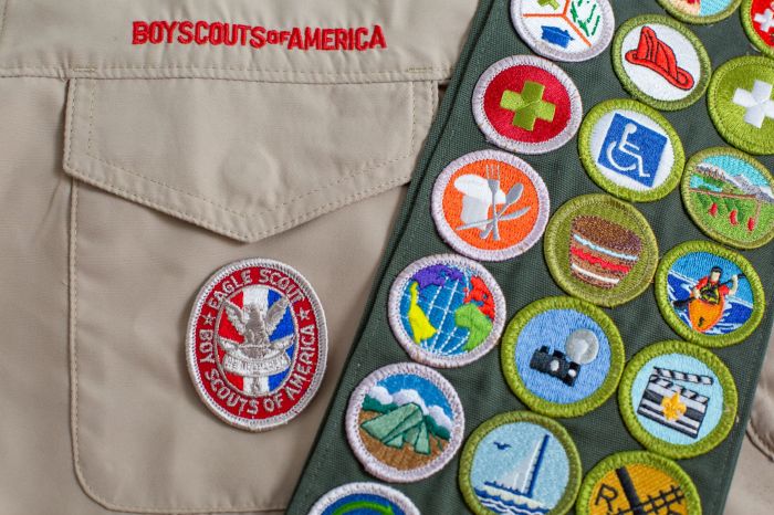 Scout boy sash badge order merit badges camp eagle girl arrow scouts visit