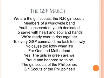 Traditional scout songs and chants