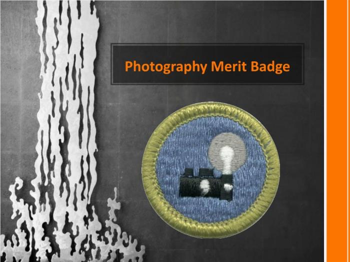 Merit badge photography worksheet