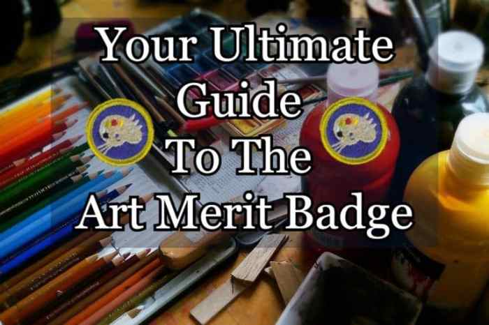 Graphic arts merit badge design