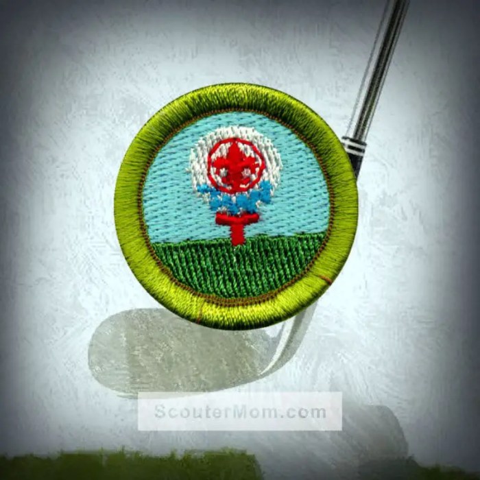 Golf merit badge etiquette
