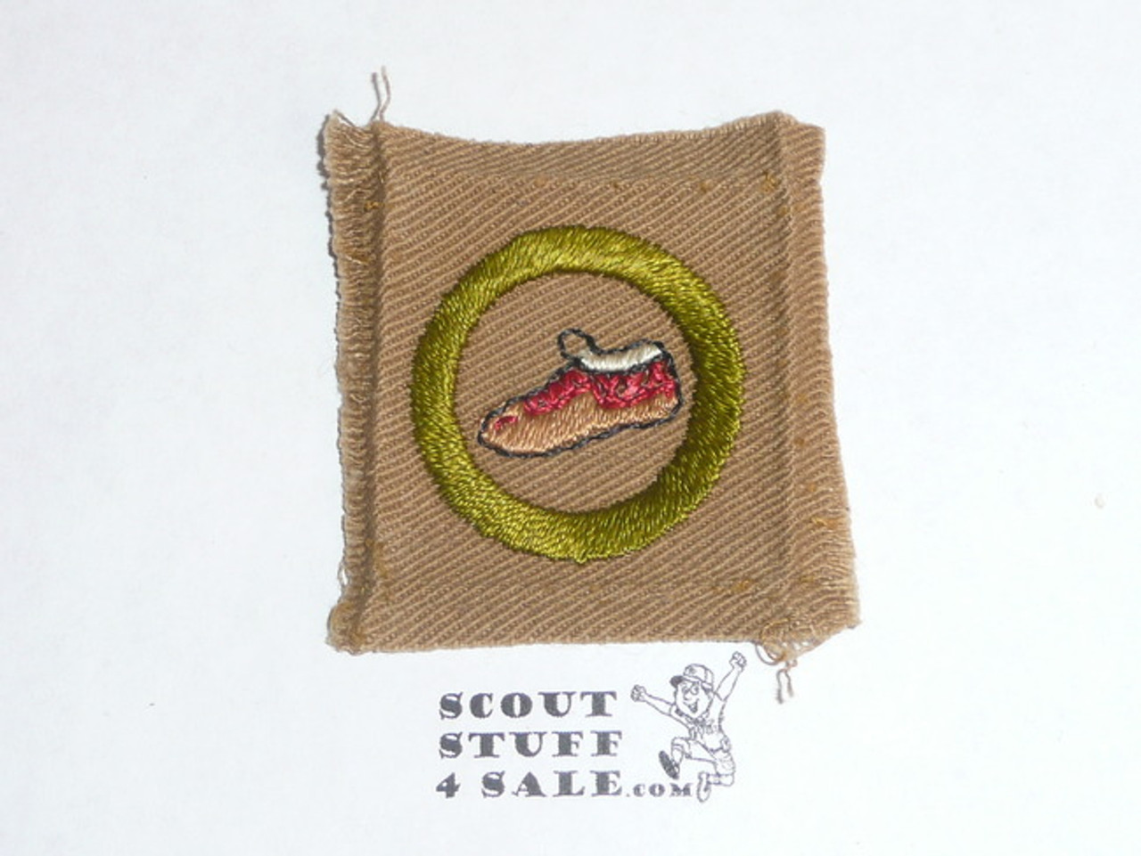 Merit badge cloth leatherwork