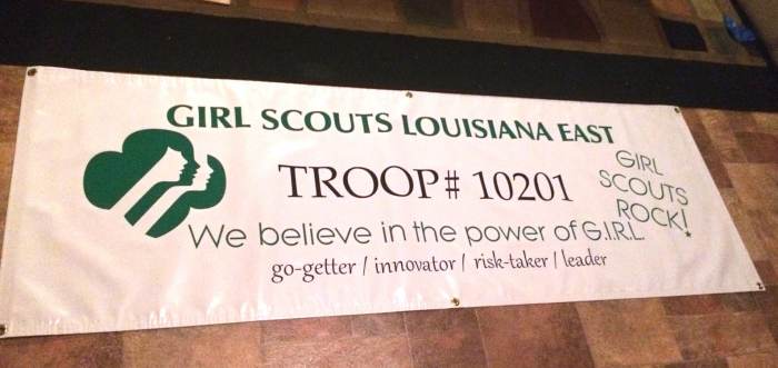 Troop banner girl scout scouts choose board