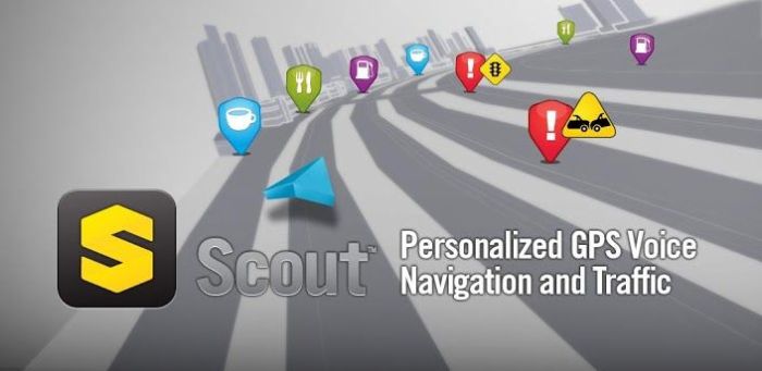 Scout navigation app features