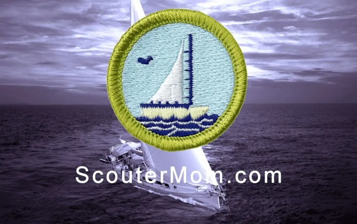 Small boat sailing merit badge knots